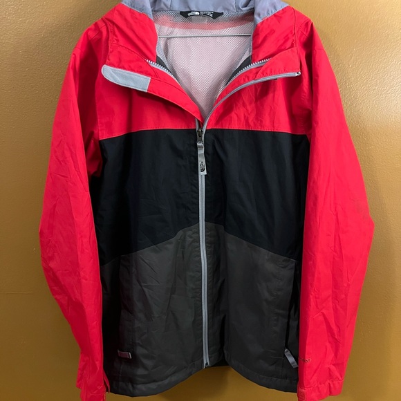 The North Face Vibrant Red and Charcoal Jacket - Picture 2 of 5